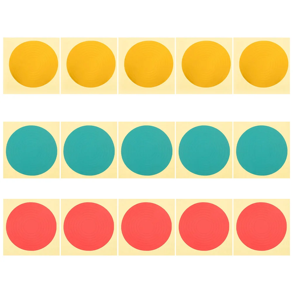 15 Pcs Circle Stickers Pressure Gauge Identification Sun Protection Tire Reflective Gas Label Warning