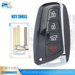 KEYECU Smart Remote Key Shell Case 4B Fob for Hyundai Azera Equus Genesis Santa Fe G80 2013 2014 2015 2016 2017 SY5DHFNA433