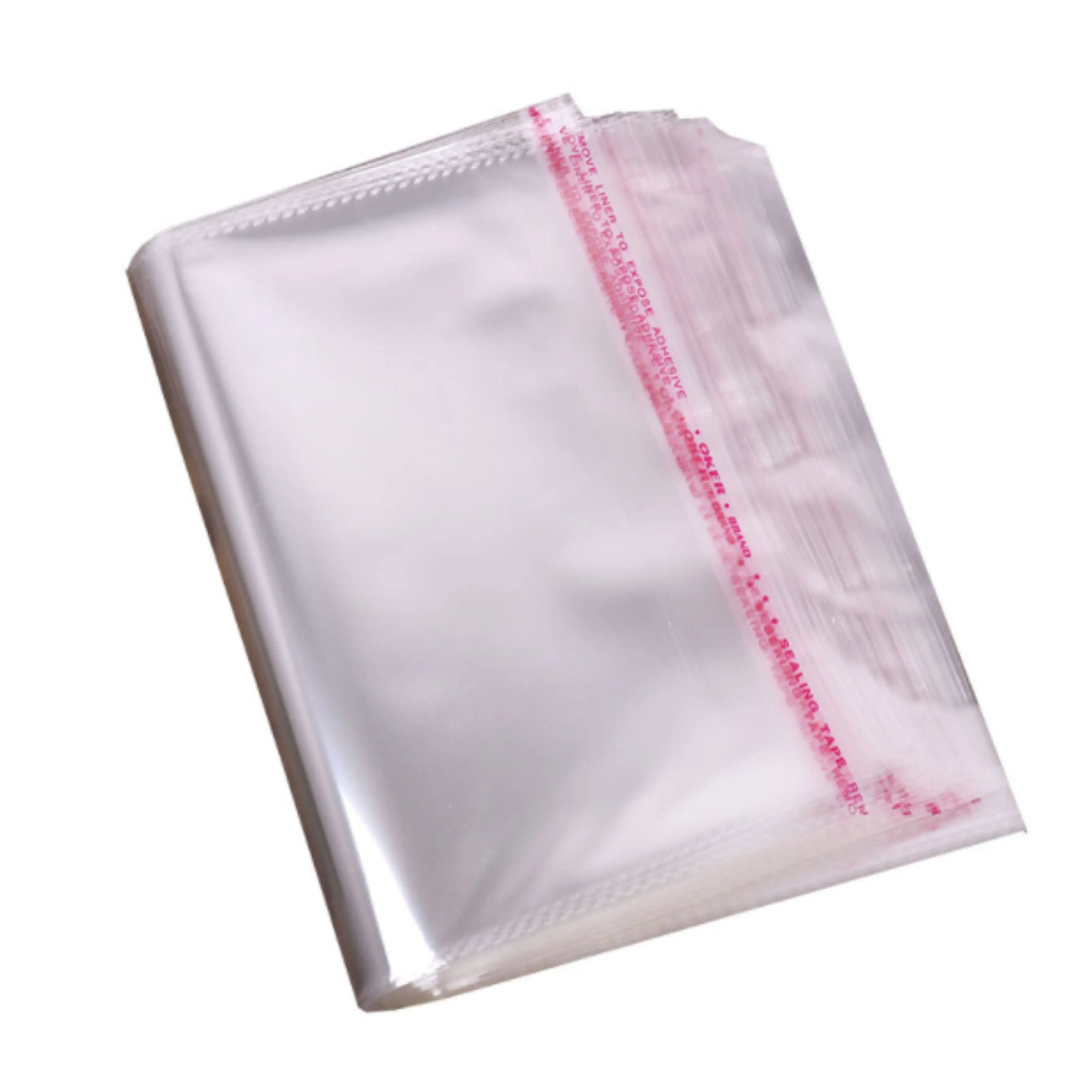 Packaging Bags for Cellophane Candy Garment Clothing, Self Seal Adhesive BOPP PP Opp Poly Plastic Cello Packaging Bags, Customiz