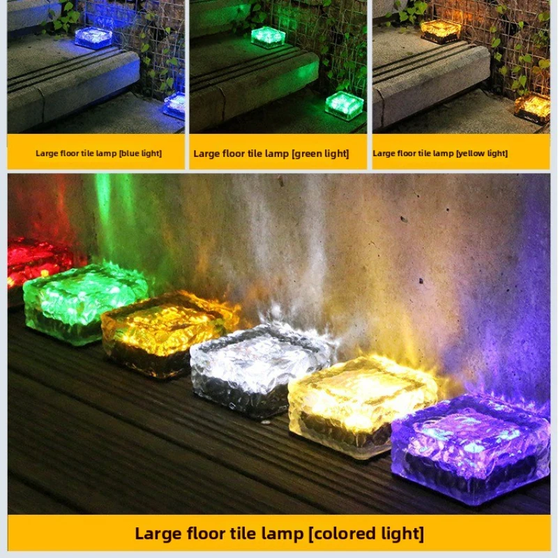 

Ground Lights 4 Pack, 1W/4W Square LED Garden Light, IP68 Waterproof Outdoor Deck Light with Colors Patio Y