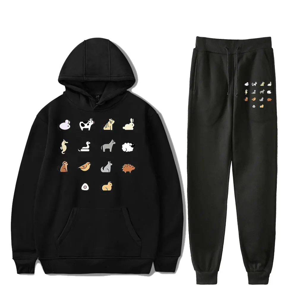 Fruit Basket Merch Zodiac Animals Vintage 90s PULLOVER Fashion Hoodies Set Men Women Hoodies Pants Two-Piece Sports Pullover