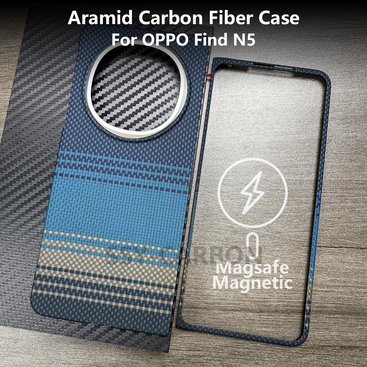 

Real Carbon Fiber Case for OPPO Find N5 Aramid Magsafe Magnetic Phone Case Ultra-thin Lightweight Find N5 Cover Shell Armor