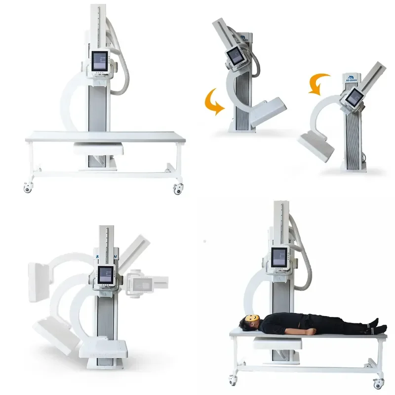 CE Certified 50KW 630mA High Quality U Arm Digital Electric Medical X-ray Machine with Flat Panel Detector