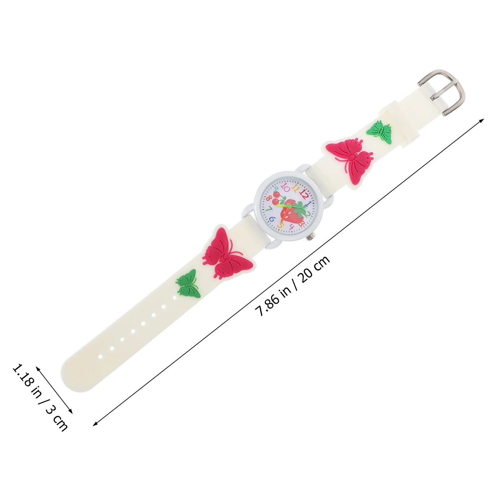 

Cartoon Children Silicone Wristwatch Adjustable Strap Kids Watch Lightweight Lovely Gift for Boys Learning