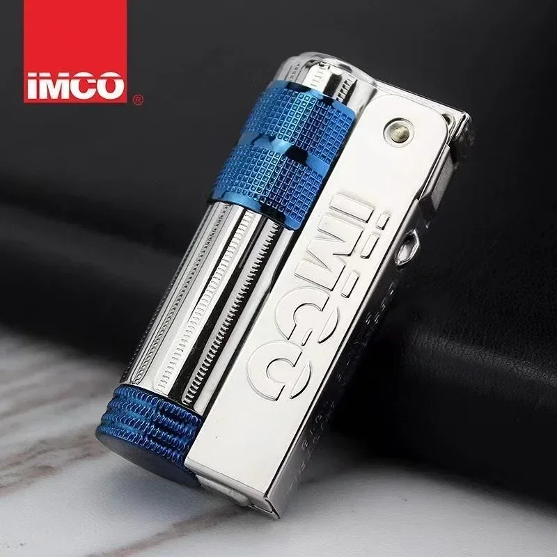 IMCO 6700 Vintage Stainless Steel Metal Lighter Austrian Gasoline Grinding Wheel Lighter Kerosene Series Genuine With Box