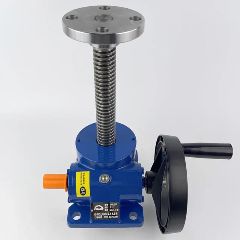 Leading Screw Lift  Handwheel  Collar Cegar Swl1T/2.5T Hand-Cranking Worm Lifting PlatformSWL Lift Reducer