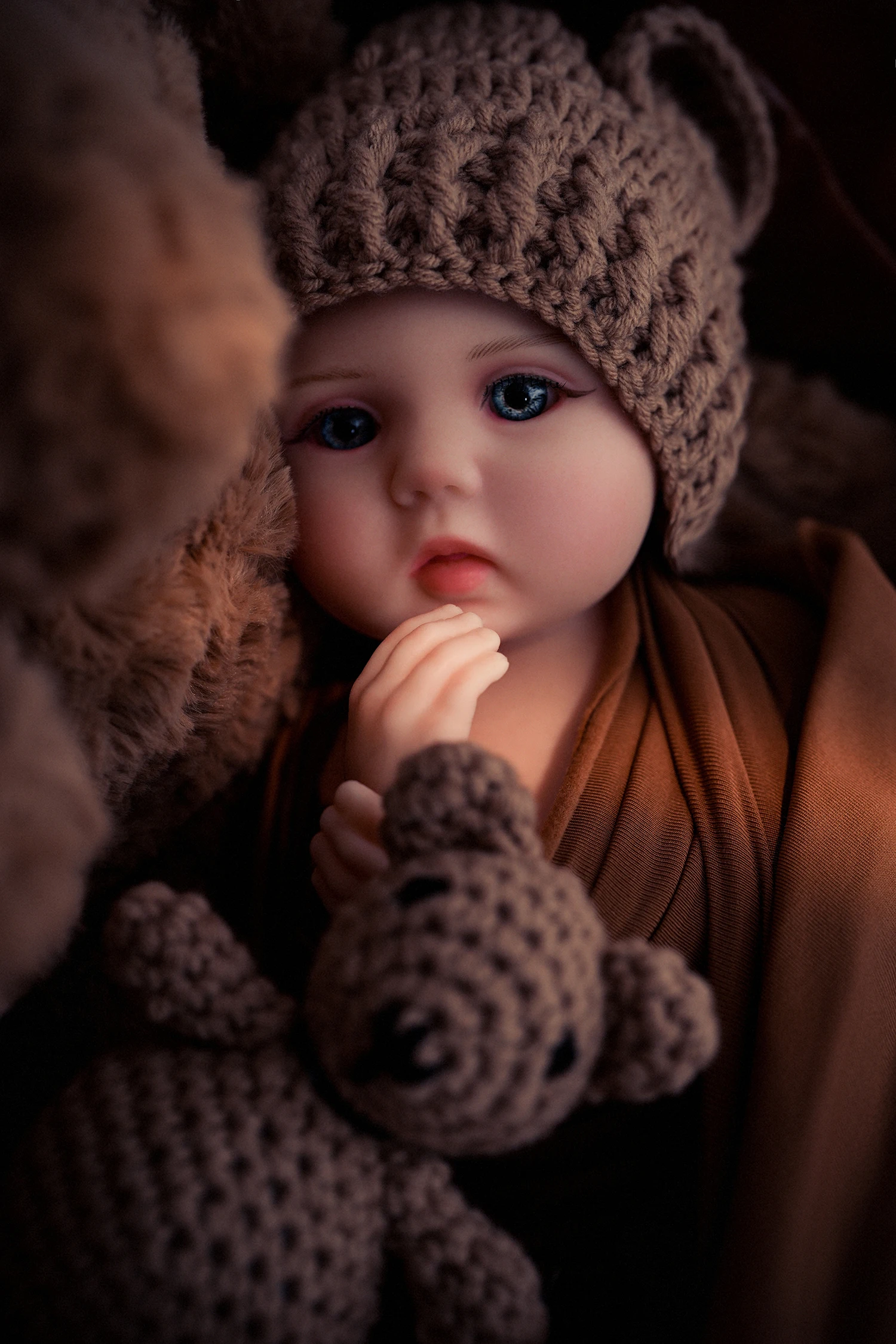 40 cm echte weiche Silikon-Reborn-Puppe, realistische Neugeborene, Jungenpuppen für Sammler und Spiele, 40,6 cm große Kleidung im Lieferumfang enthalten