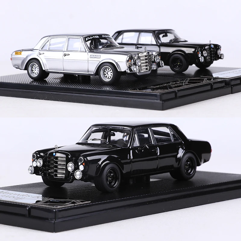 Liberty 1:64 AMG 300SEL Silver/Black Alloy Model Car