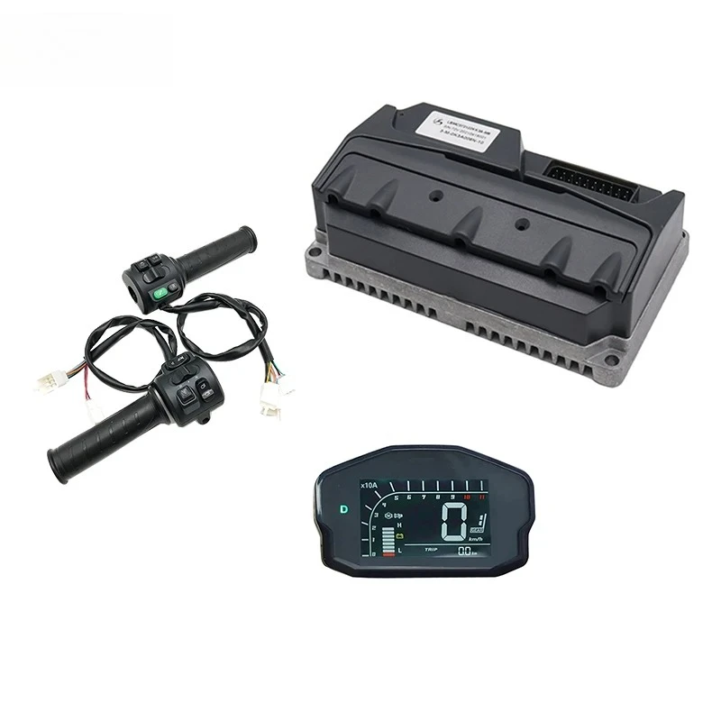 LBMC72122 HK5L V5 45A 48V-72V 800W-1200W BLDC Motor Controller with DKD Display Speedometer and T08 Throttle Kits