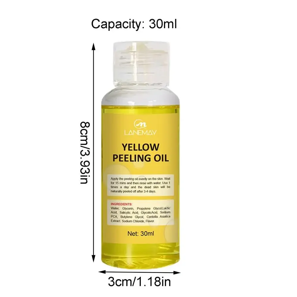 Huile de Peeling jaune, huile de Peeling jaune forte, éclaircit les coudes, les genoux et les mains,