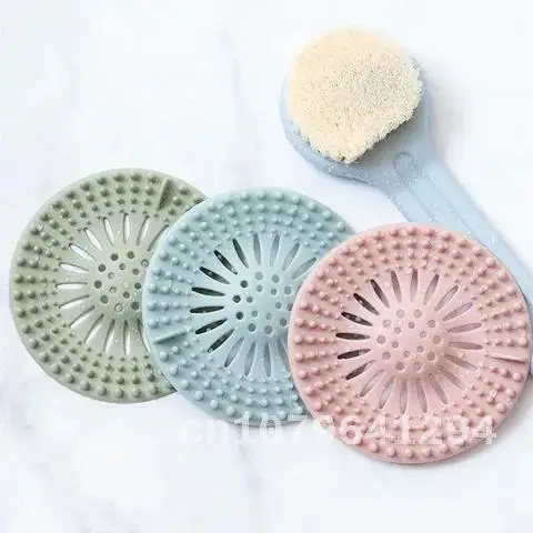 

Hair Filter Bathroom Accessories Shower Floor Drain Cover Silicone Stopper Kitchen Sink Deodorant Anti-clogging Hair Catcher