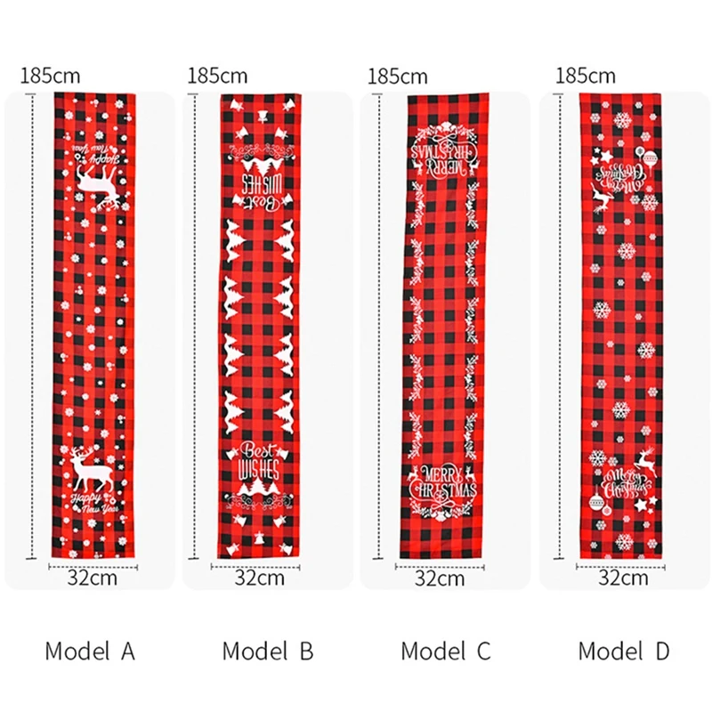 Promotion! Buffalo Check Christmas Table Runner For Holiday Table Decorations, Family Dinners, Outdoor Or Indoor Party