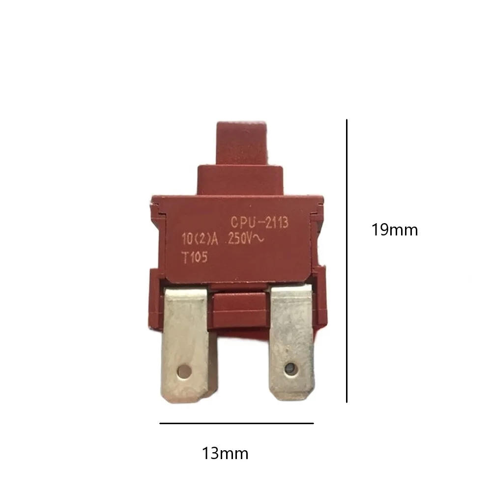 Robust Push Button For Appliances Push Button Switch Water Heater Switch Push Button Switch 250V Voltage Rating Plastic Material