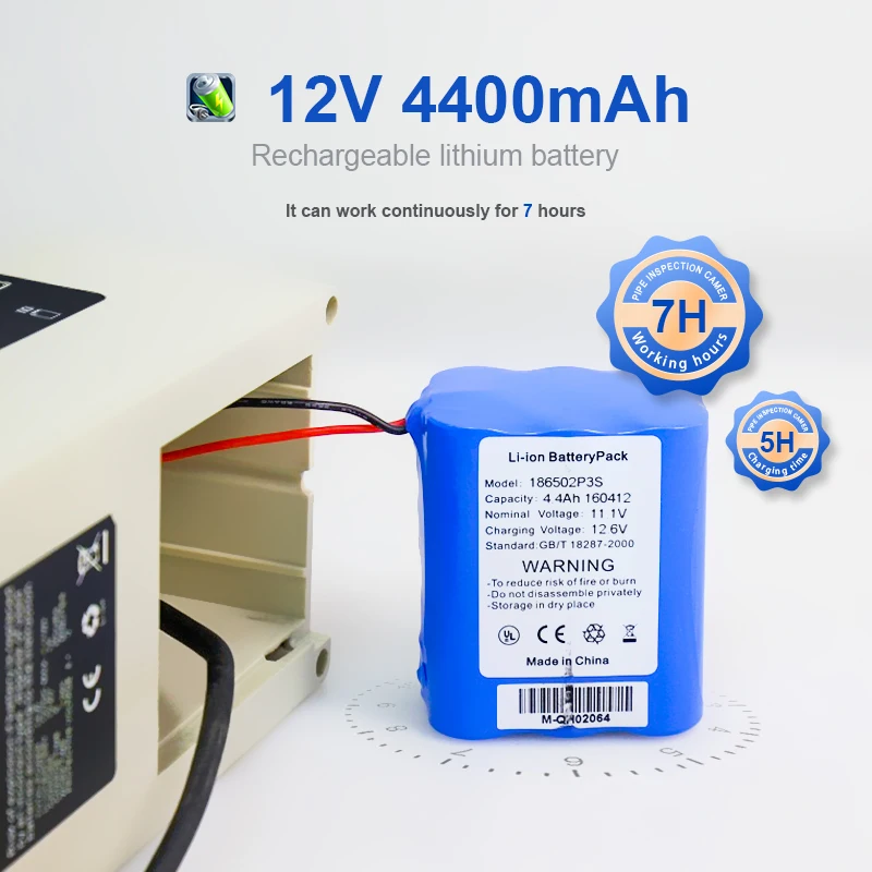 كاميرا مجاري قبة 360 درجة CMOS الاستشعار دفع قضيب فحص آبار المياه العميقة خط أنابيب السباكة DVR استنزاف الأنابيب التفتيش DVR