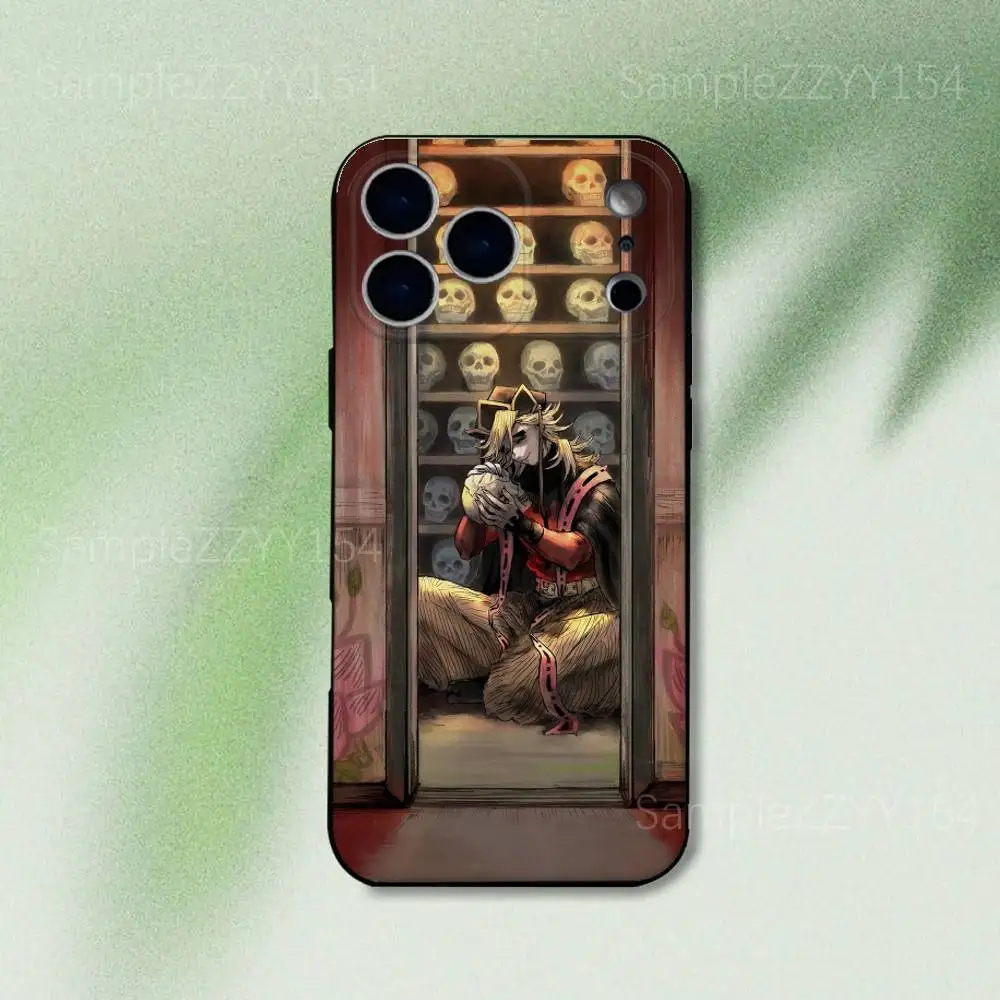 Funda de teléfono Douma d-demon s-slayer para iPhone 17,16,15,14,13,12,Pro,Max,Plus,E,SE4,Air,Mini Funda suave negra