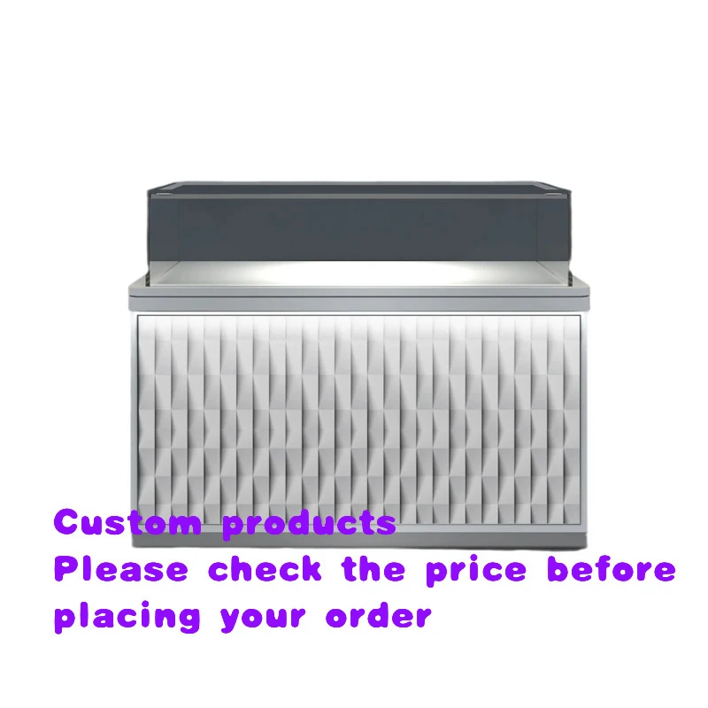 custom.White Texture Series Glass Cabinet Jewelry Glasses Watches Toys Valuable Items Display Cabinet