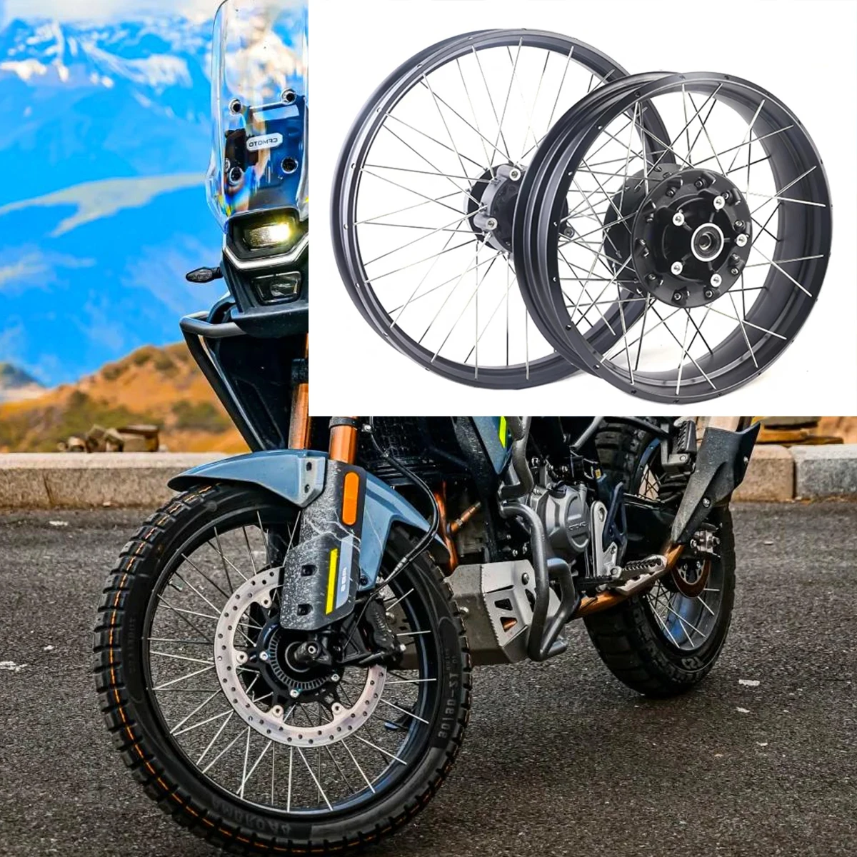 Motorcycle CF400-8/8A Original Wheel Hub Front Rear Aluminum Wheel Hub 450MT MT-450 Aluminum Alloy Wheel Hub 450 MT
