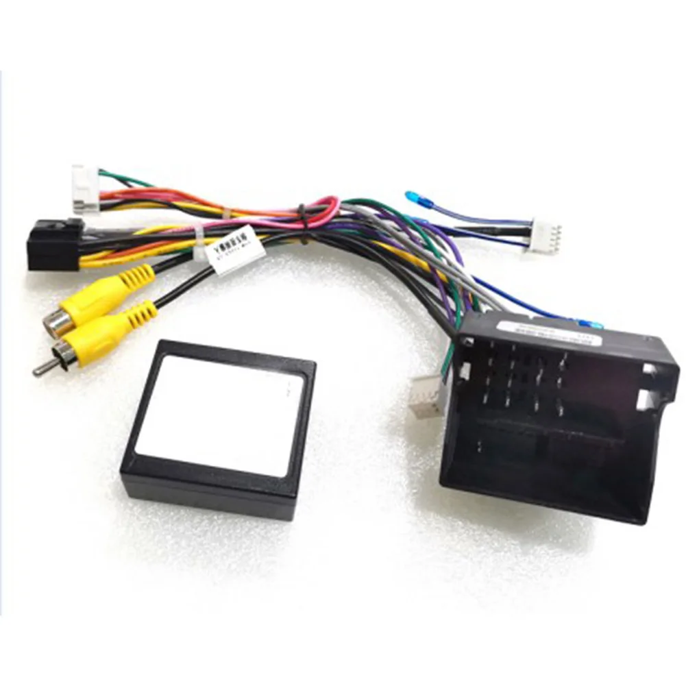 Efficiently Connect Your Car Radio 16 PIN Power Harness Adapter + Canbus Protocol Box for Multiple Vehicle Models including C4L