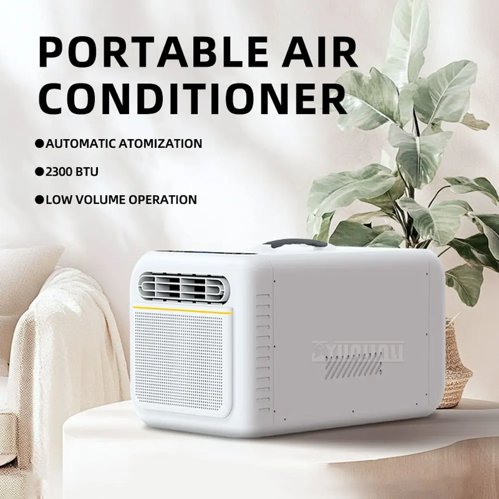Single Pipe Vehicle Air Conditioner, Portable Car Tent AC Unit, Small Compressor Cooler for Outdoor