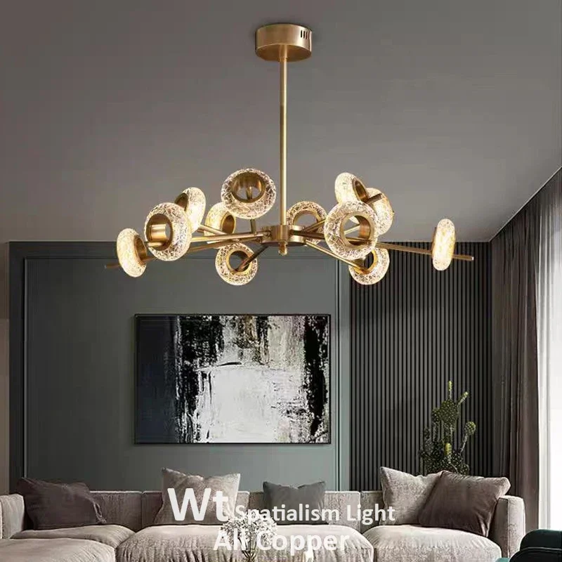 

nordic Dimmable Glass ball pendant lights Living room bedroom Table dining halldesigner chandelier Lighting suspension design