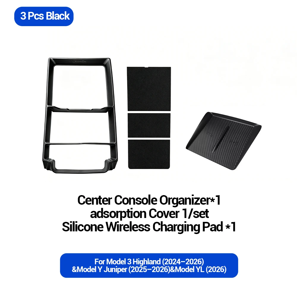 3 PCS Blcak