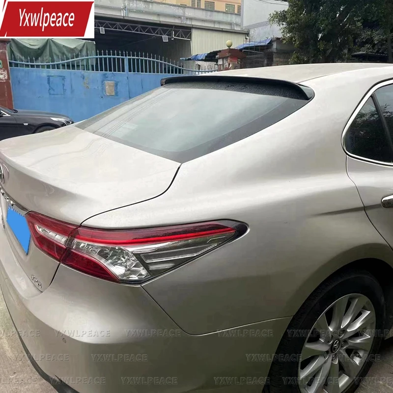 

For Toyota Camry 2018 2019 2020 2021 2022 Spoiler ABS Material Primer Color Rear Window Roof Spoiler Body Wing Kit Accessories