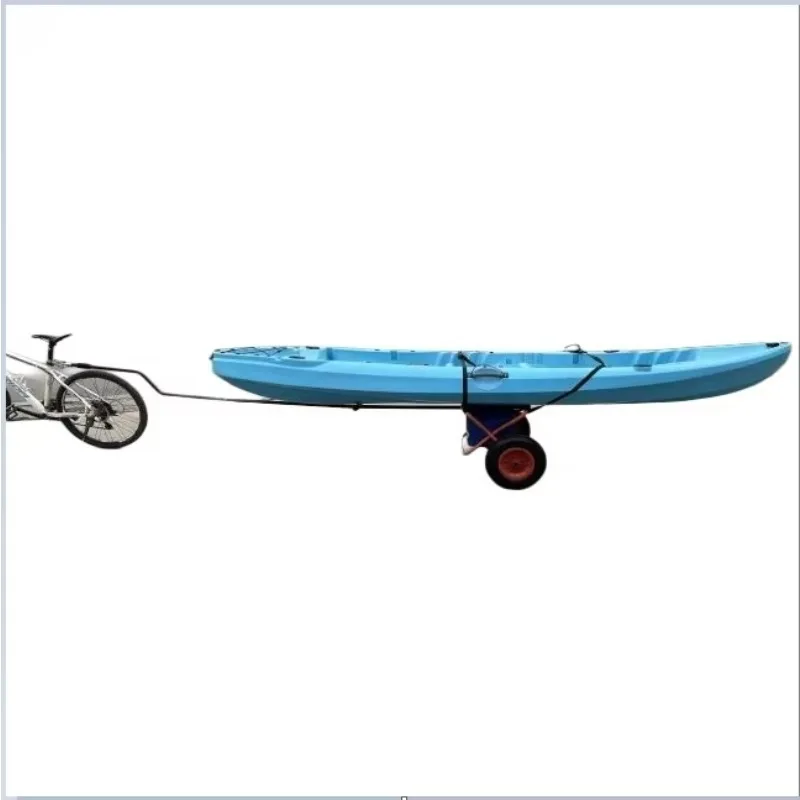 Bicycle Kayak Trolley Aluminium Frame Kayak Canoe Trolley Carts Foldable  Bicycle Mounted Kayak Trolley
