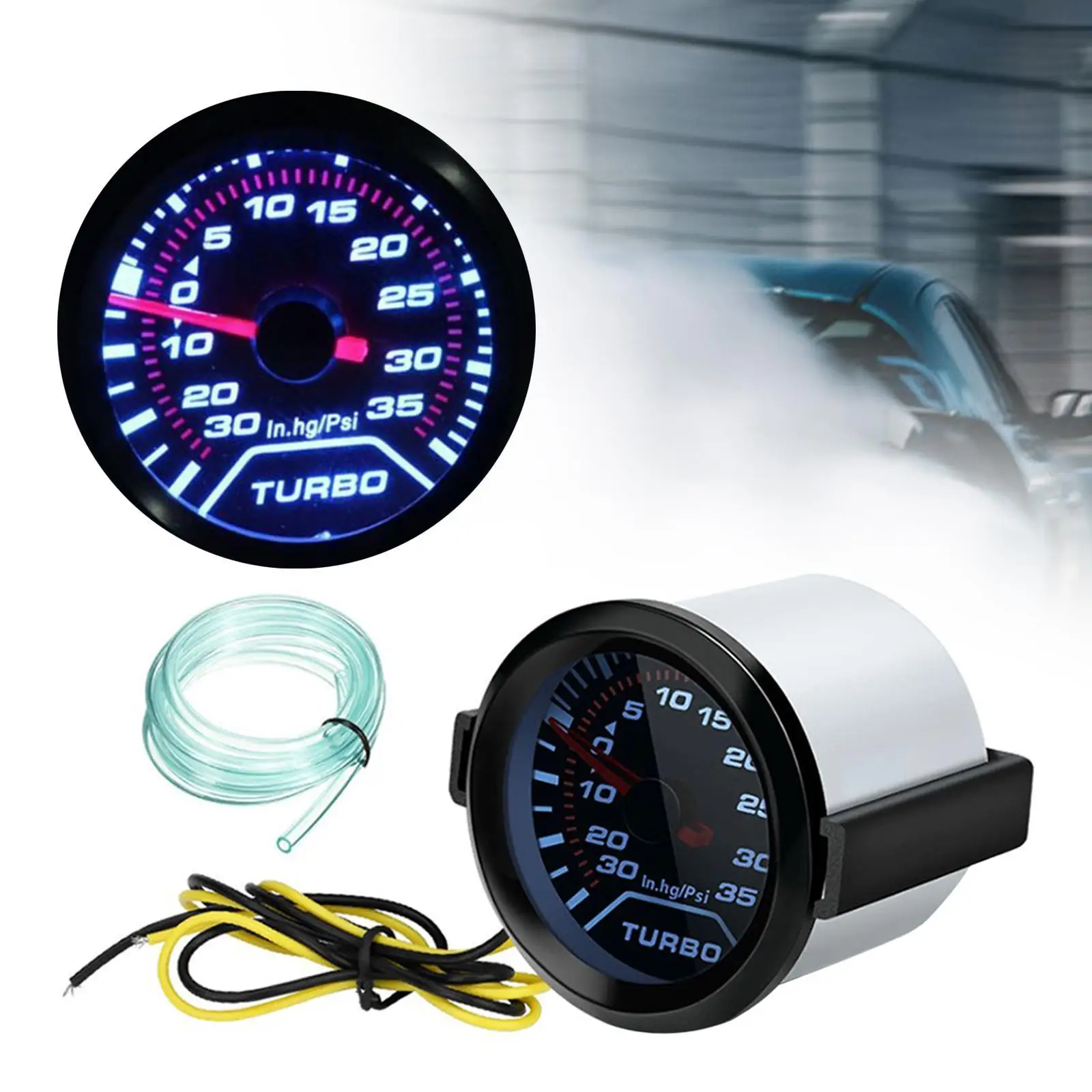 Generic 52mm Boost Gauge Vacuum Gauges Replacement Universal Electronic 52mm