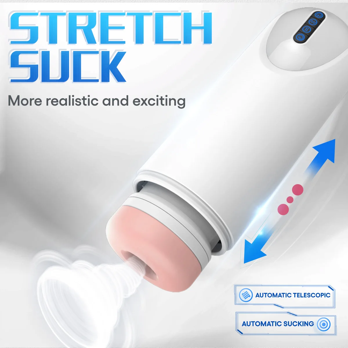 

Male Masturbator Automatic With Powerful Vibrating & Thrusting Blowjob Sucking Masturbation Stroker Vaginal Sex Toy For Men