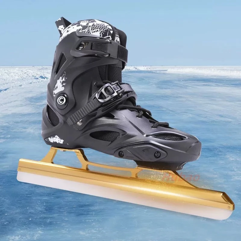 Funda de hoja de hielo de 355/380/410/430mm, patinaje de pista corta profesional, pista larga, hoja de hielo, deslocación, patinaje de velocidad