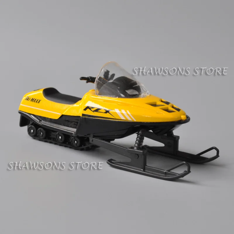 1:24 Diecast Model Toys Snowmobile Snow Bike Miniature Replica Collectible