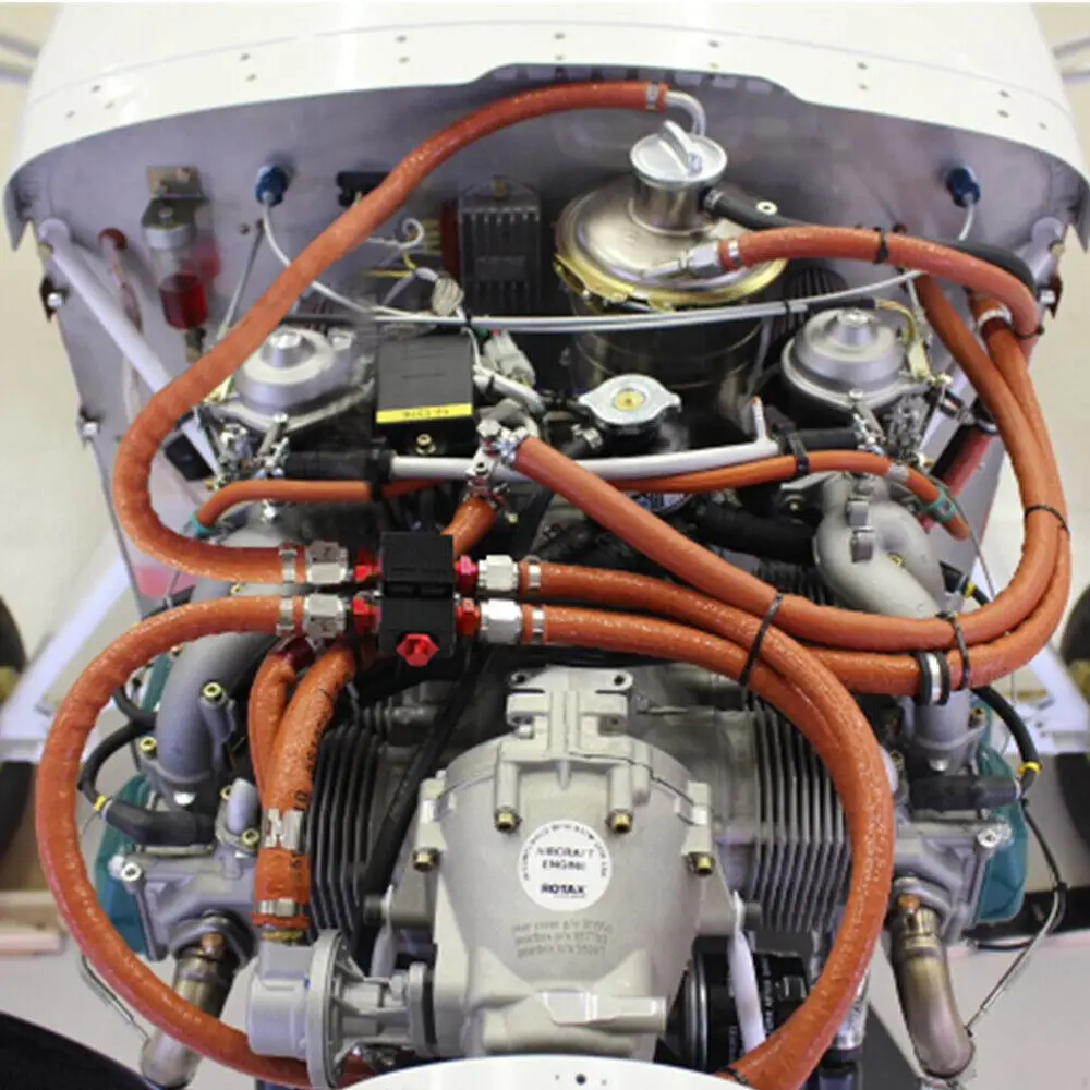 Oil Filter Sandwich Adapter With In-Line Oil Thermostat AN10 fitting Oil Plate - Image 6