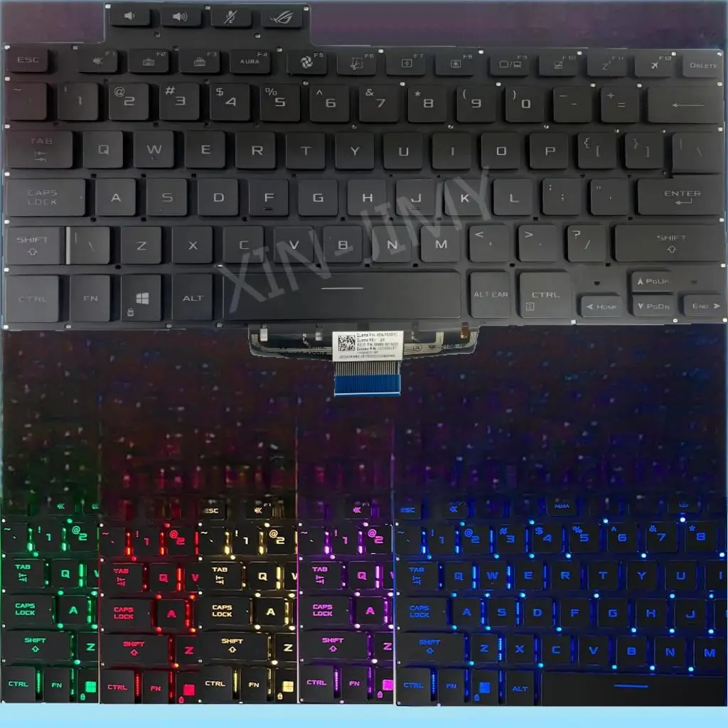 GA503 US Russian RGB Backlit Keyboard For ASUS ROG Zephyrus G15 GA503Q GA503QR GA503QS GA503QM G16 GU603 GU603HM 2021 V202526JS1