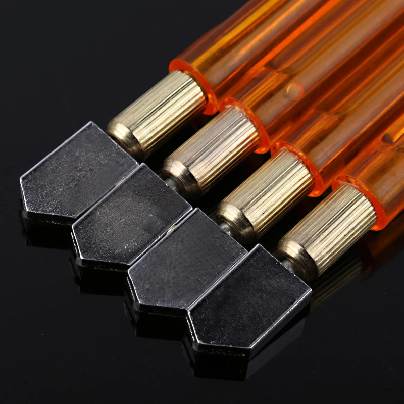 Pencil Style Glass Cutter Plastic Antislip Handle Glass Cutter Carbide Tip 6mm-12mm Glass Cutting Tools