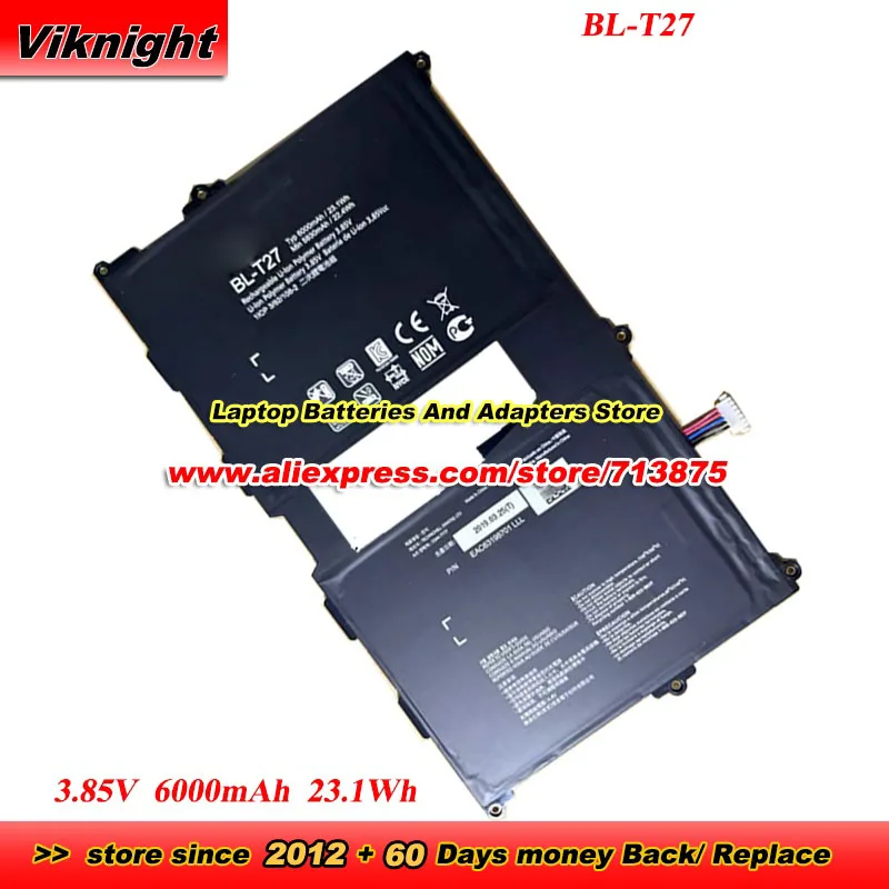 BL-T27 3.85V 6000mAh 23.1Wh Battery High Quality For G PAD XII 10.1 Inch UK750 Battery