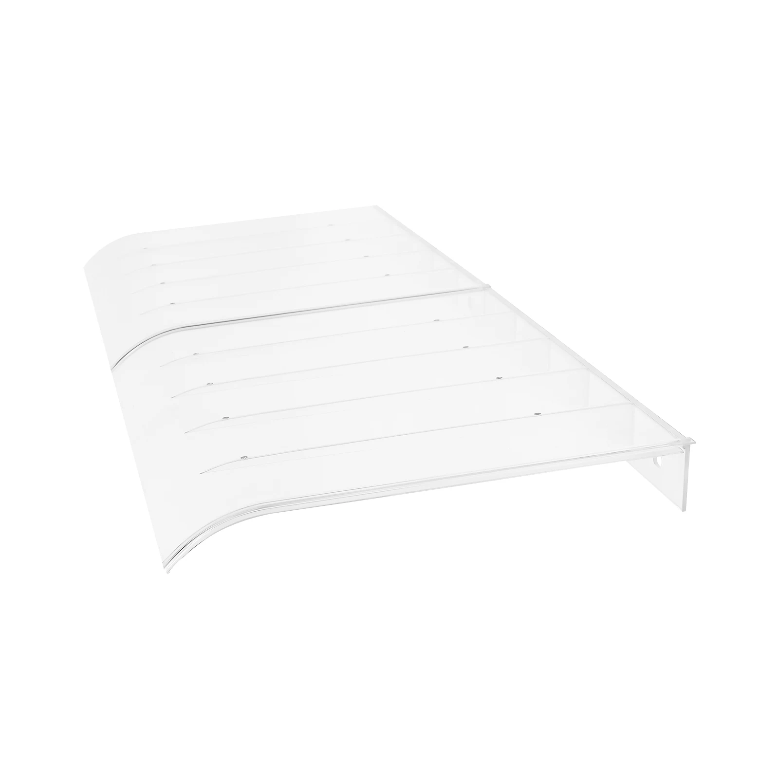 Outside Awning for Windows Doors, Clear Canopy 39.4in Width, Reinforced Structure Snow Rain Hail Protection 2 Pack