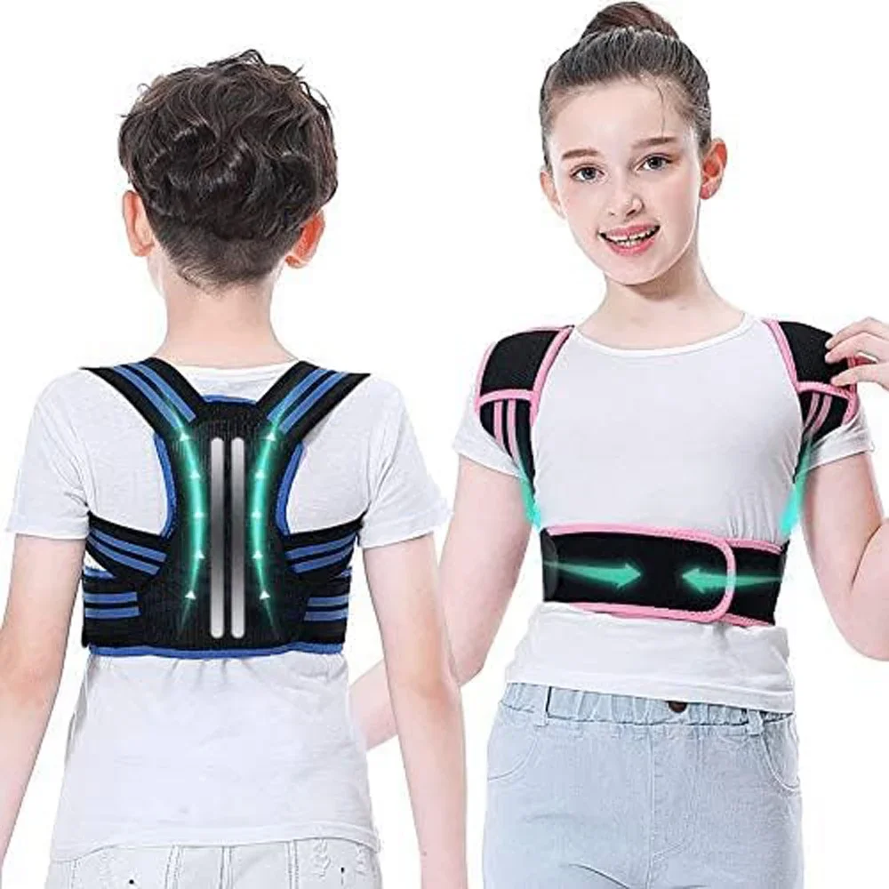 Posture Corrector for Kids,Upper Back Posture Brace for Teenagers Boys & Girls Under Clothes Spinal Support to Improves Slouch