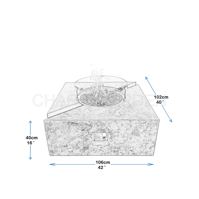 Portable Outdoor Gas Fire Pit with Smokeless Feature for Patio Heaters