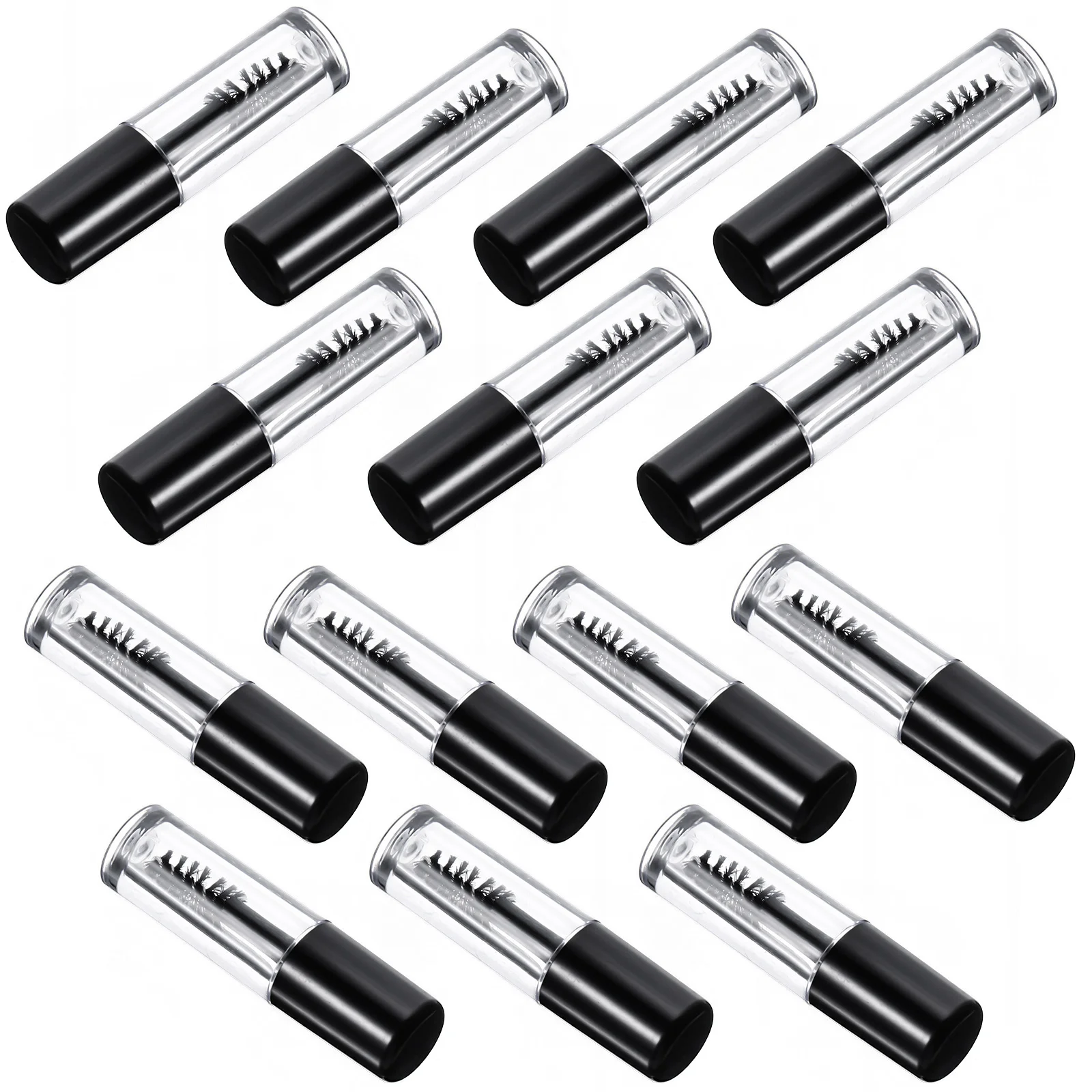 20Pcs Empty Eyelash Tubes Reusable Clear Mascara Bottles Small Capacity Portable Dispenser for Lash Growth Use