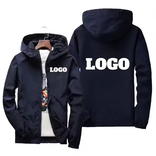 Customized Name: Autumn Jacket, Men's Waterproof Windbreaker, Casual Clothing, Plus Size 7Xl, Black Outdoor Sportswear - Image 2