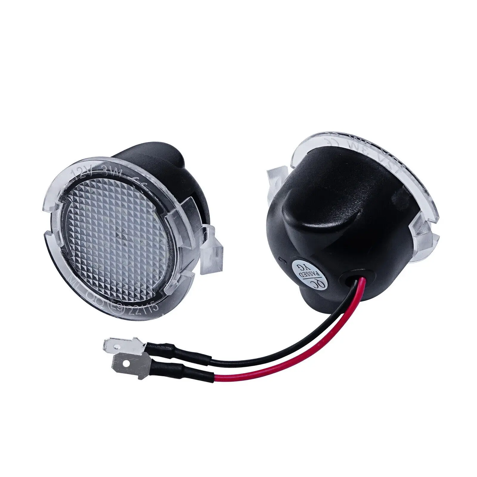 1Pair Car Light LED Side Under Mirror Puddle Light For Ford Mondeo V Fusion Ranger Expedition Side Mirror Puddle Light LED Lamp
