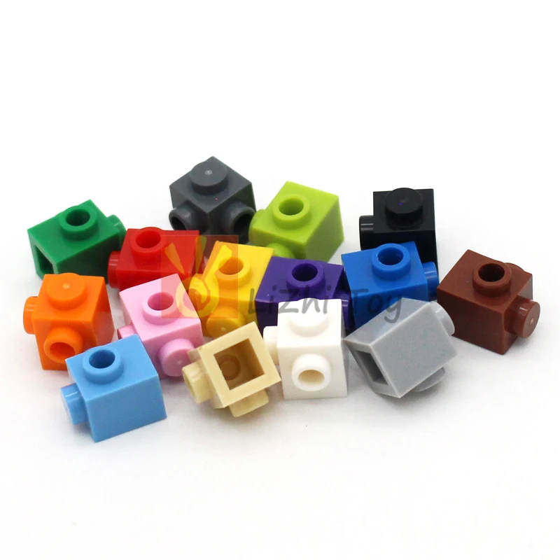 

50pcs MOC 26604 Brick Modified 1x1 with Studs on 2 Sides Adjacent Classic Piece Building Block Toy Construction Accessory