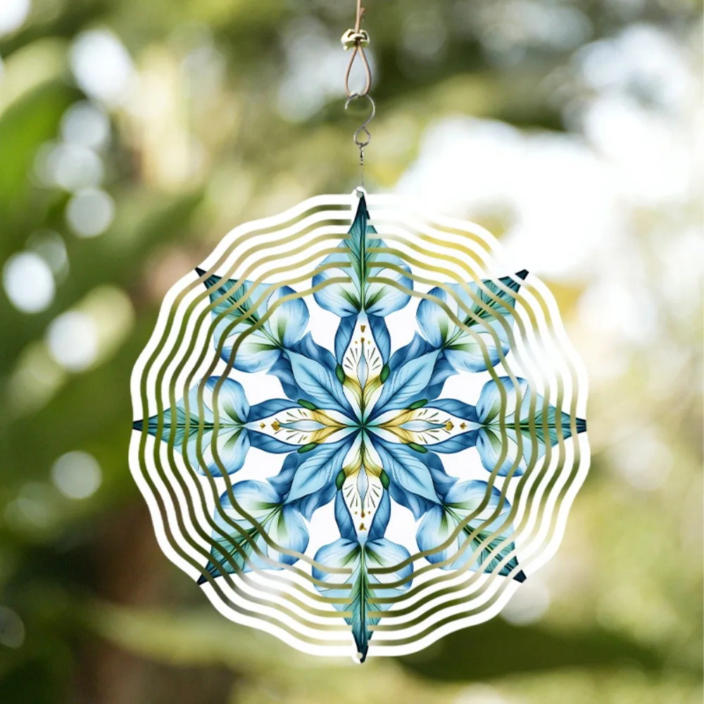 

Metal Flower of Life Wind Spinner Outdoor Yard Art Decor Garden Ornament Kinetic Sculpture Gift