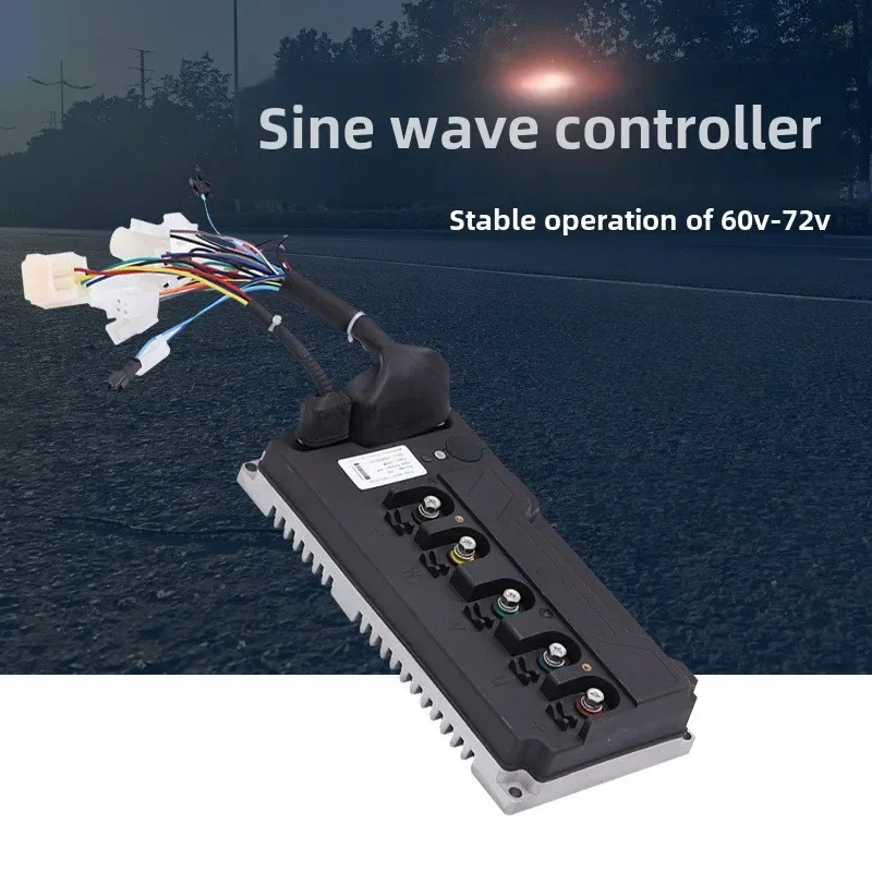 60V-72V Wireless 3000W Sine Wave Controller E-Bike Brushless Mute Motor Sensor Sinusoidal Wave Controller