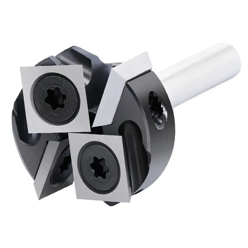 ABZS Punta per fresa CNC Fresa per estremità frontale a 4 flauto per legno Punte per piallatura Spoilboard con gambo da 6 mm