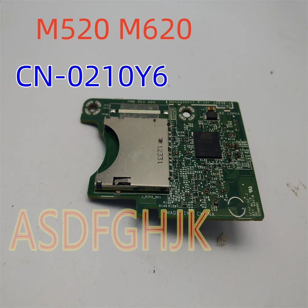 Original For DELL PowerEdge M520 M620 Dual SD Card Reader Board 0210Y6 210Y6   CN-0210Y6 100% Test Good