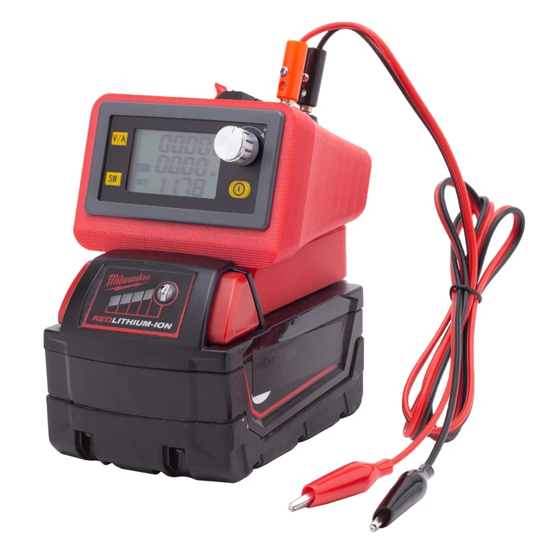 Imagem -05 - Fonte de Alimentação Regulada dc Ajustável Cnc para Milwaukee 18v Adaptador de Bateria de Íon-lítio Fonte de Alimentação Controlável Buck-boost