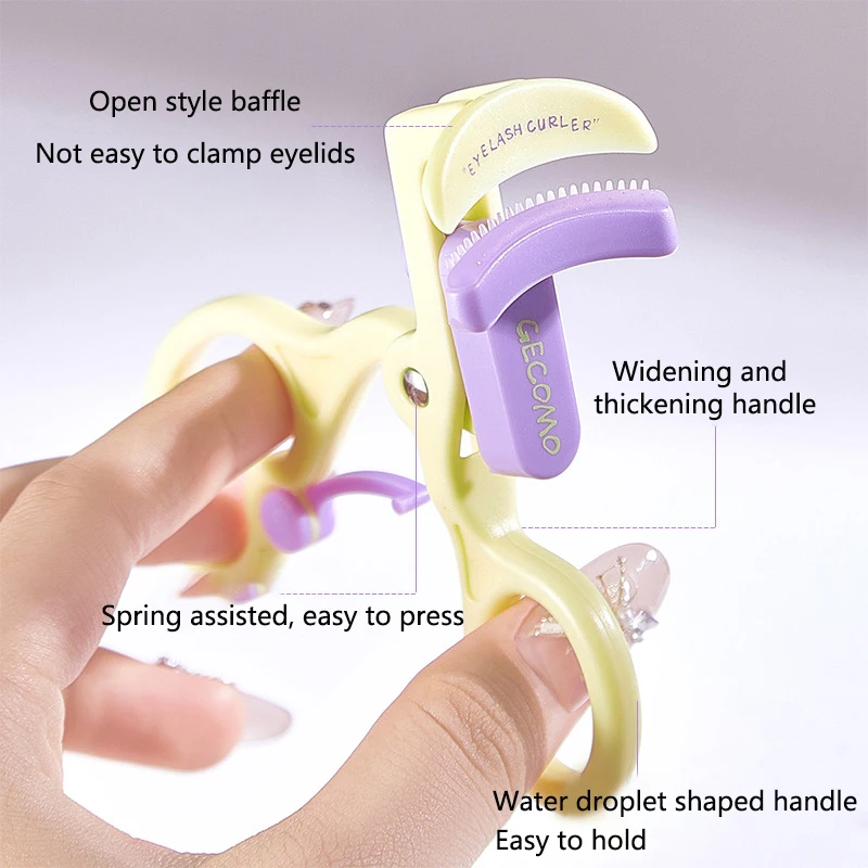 Picture 3: New Eyelash Curler Fashion Borderless Eyelash Curler Wide Angle Toothed Comb Curling Eyelashes Lasting Upturned Eyelash Curler