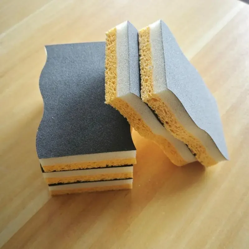 

2/6/12 шт., хлопковая чистящая губка для мытья посуды, скруббер, подушечки для мытья посуды, двухсторонняя губка для чистки посуды