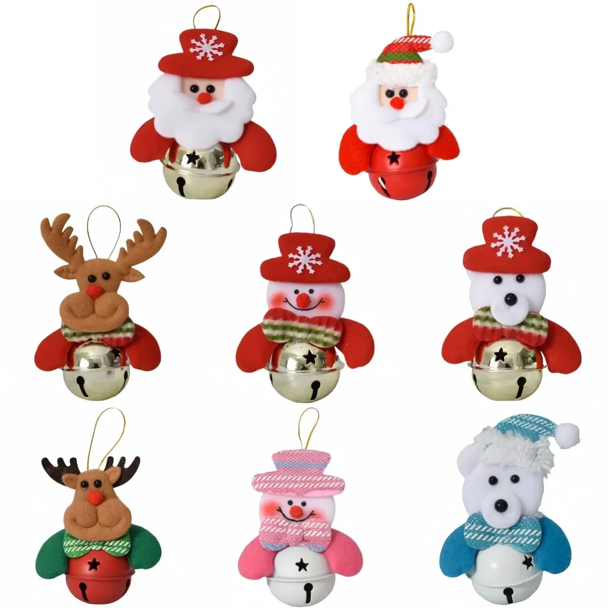 جلجل أجراس عيد الميلاد جرس شجرة عيد الميلاد زخرفة معلقة قلادة أجراس الزخرفية عيد الميلاد منتجات ديكور المنزل